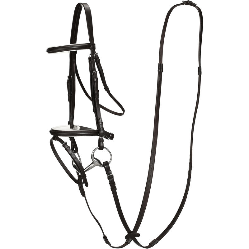 Essen Horseback Riding Bridle and Reins Set Horse and Pony Size - Black Essen Horseback Riding Bridle and Reins Set Horse and Pony Size - Black