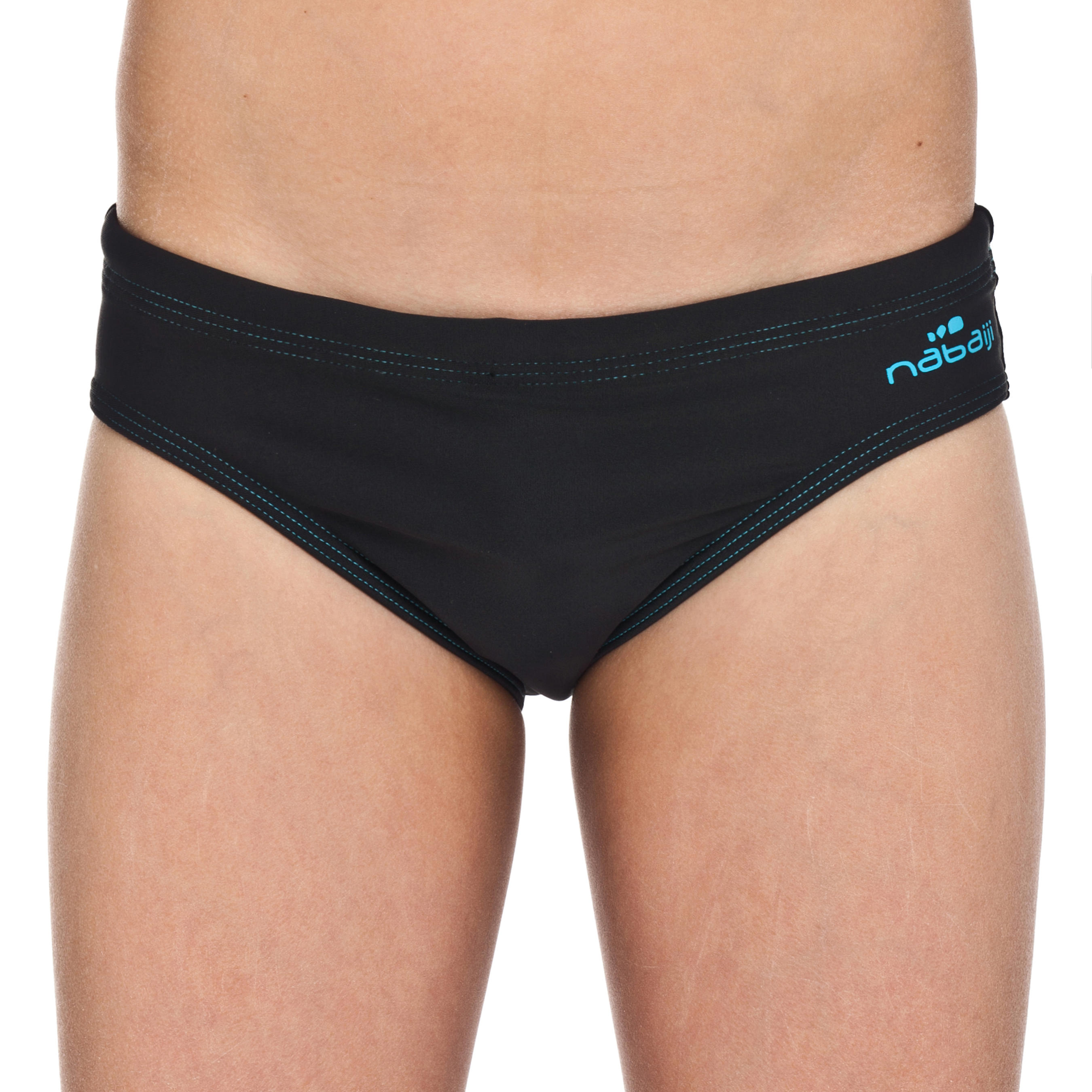 BOY'S SWIMSUIT - SLIP 100 BASIC - BLACK