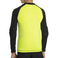 F300 Kids' Football Goalkeeper Shirt - Yellow/Black