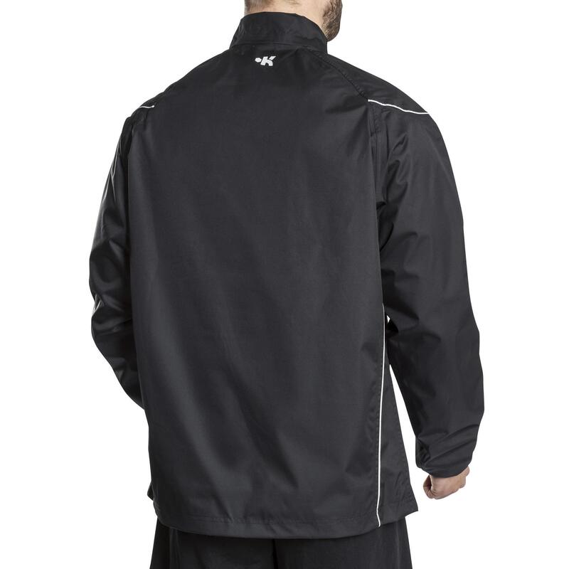 Coupe vent imperméable Smocktop pluie de rugby R500 adulte noir