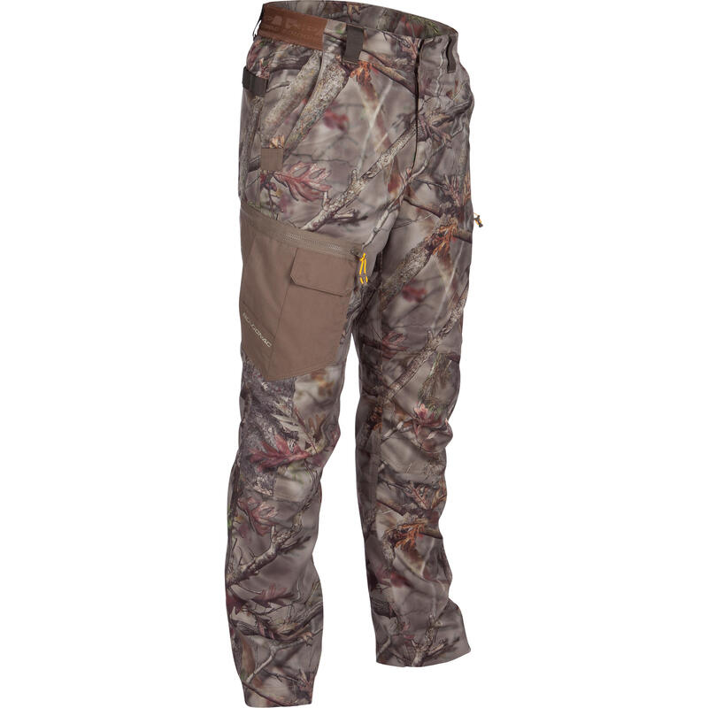 JAGDHOSE 500 CAMOUFLAGE ATMUNGSAKTIV GRÜN