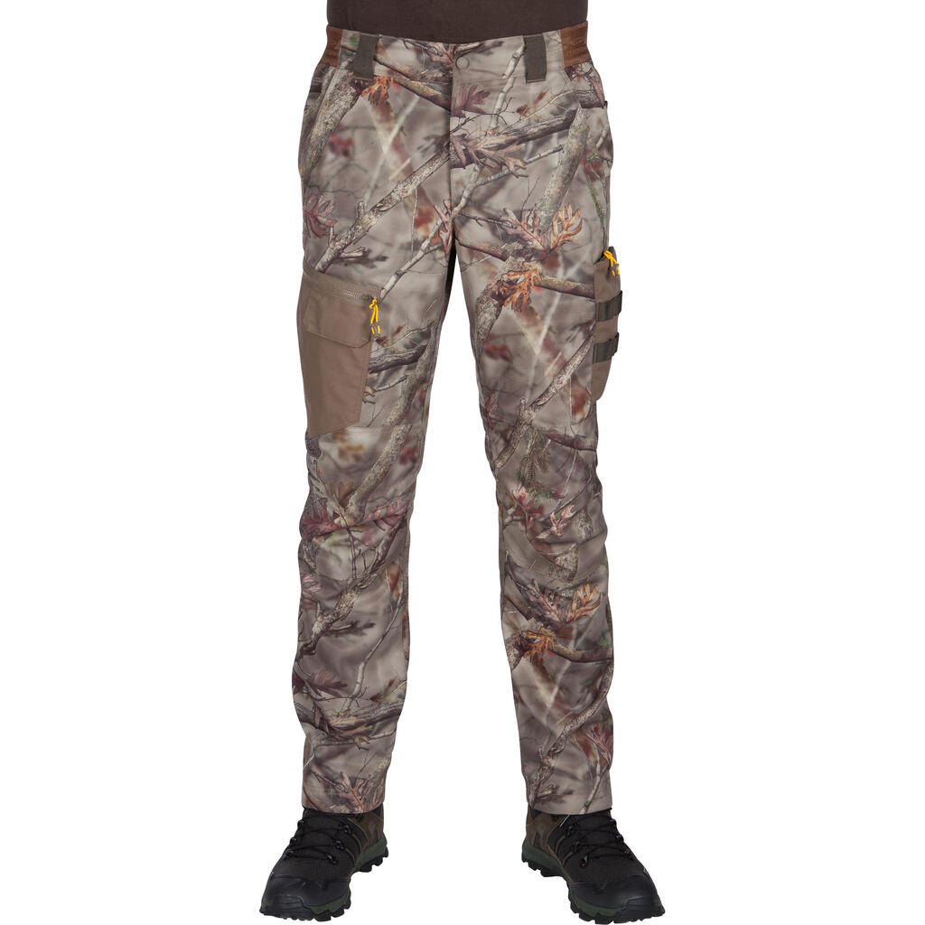 Kamuflažne dišljive lovačke pantalone TREEMETIC 500