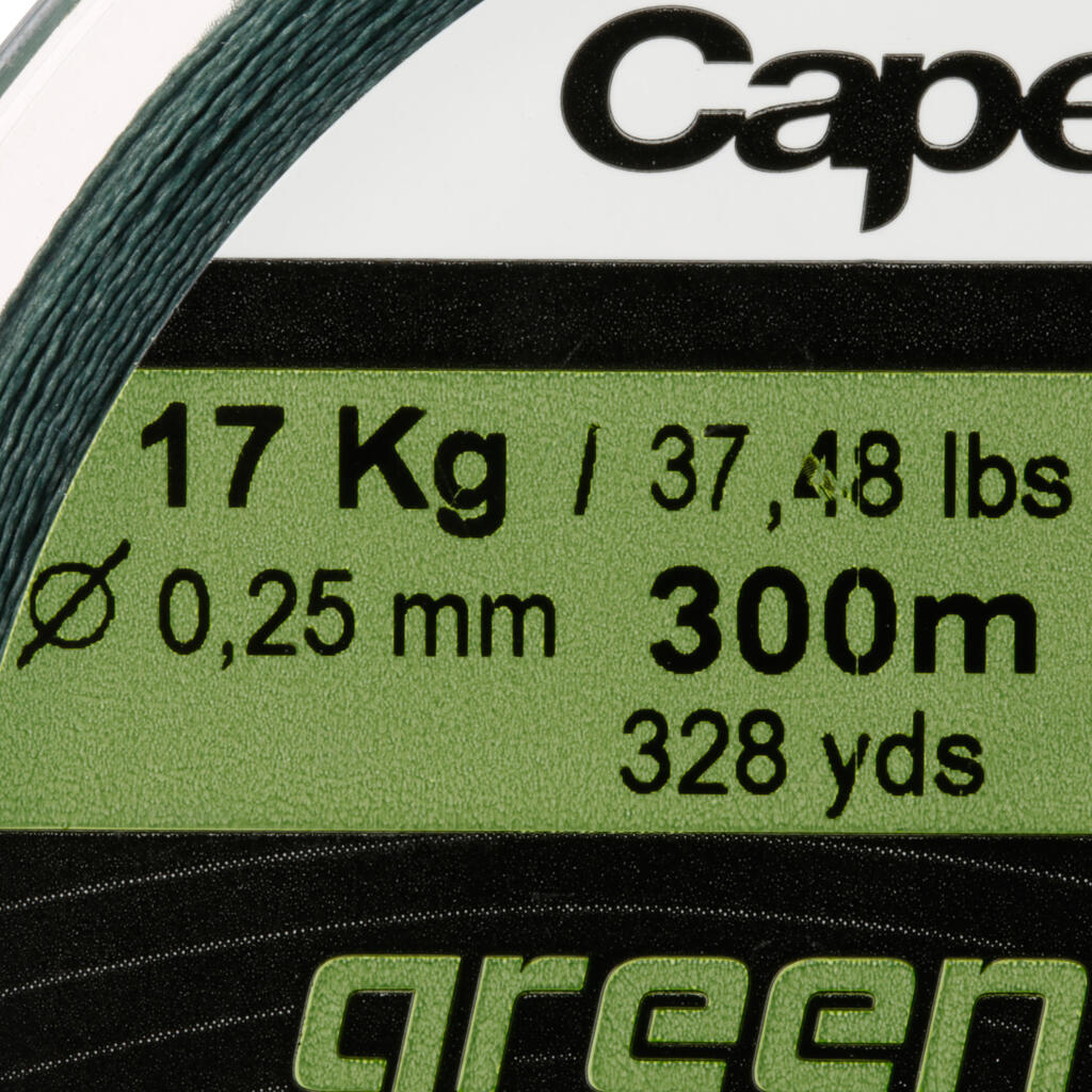 TRENZA DE PESCA BRAID 4 X GREEN SMOKE 300 m.