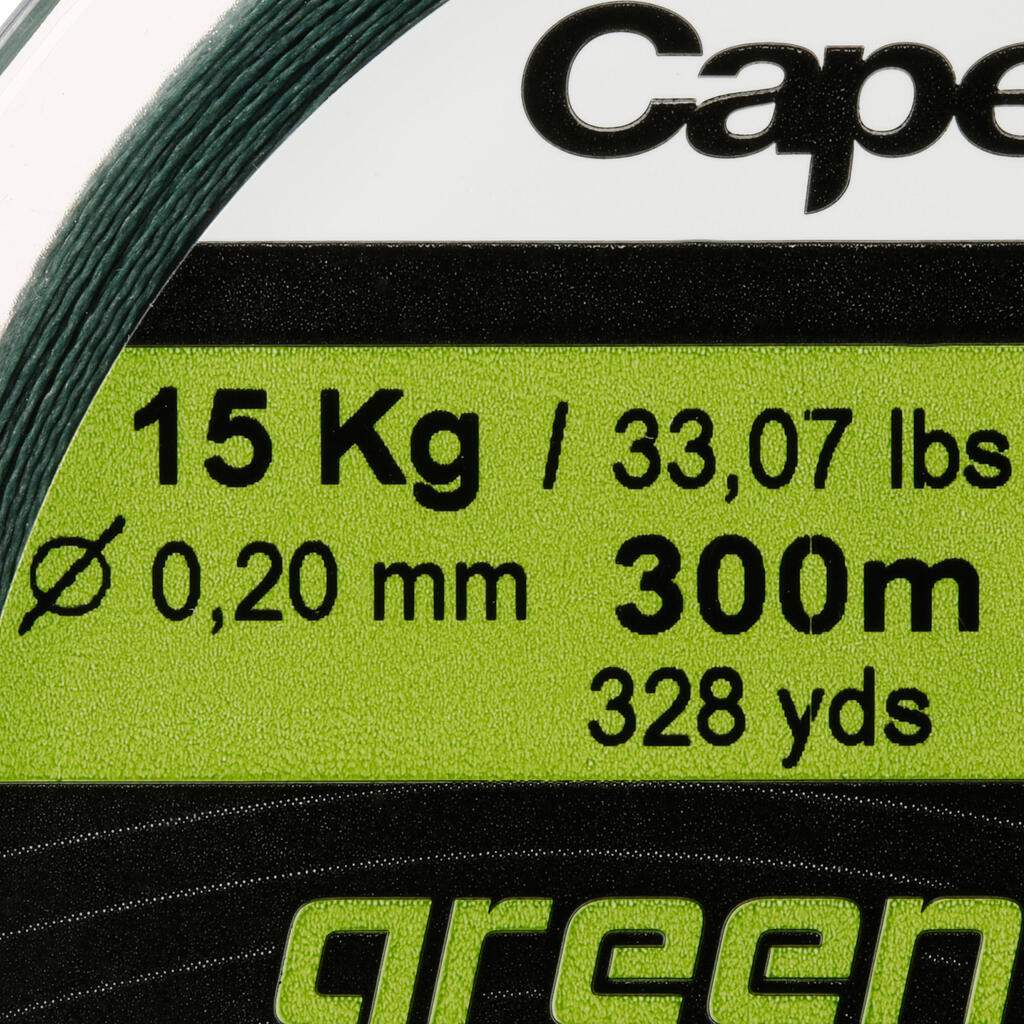 TRENZA DE PESCA BRAID 4 X GREEN SMOKE 300 m.
