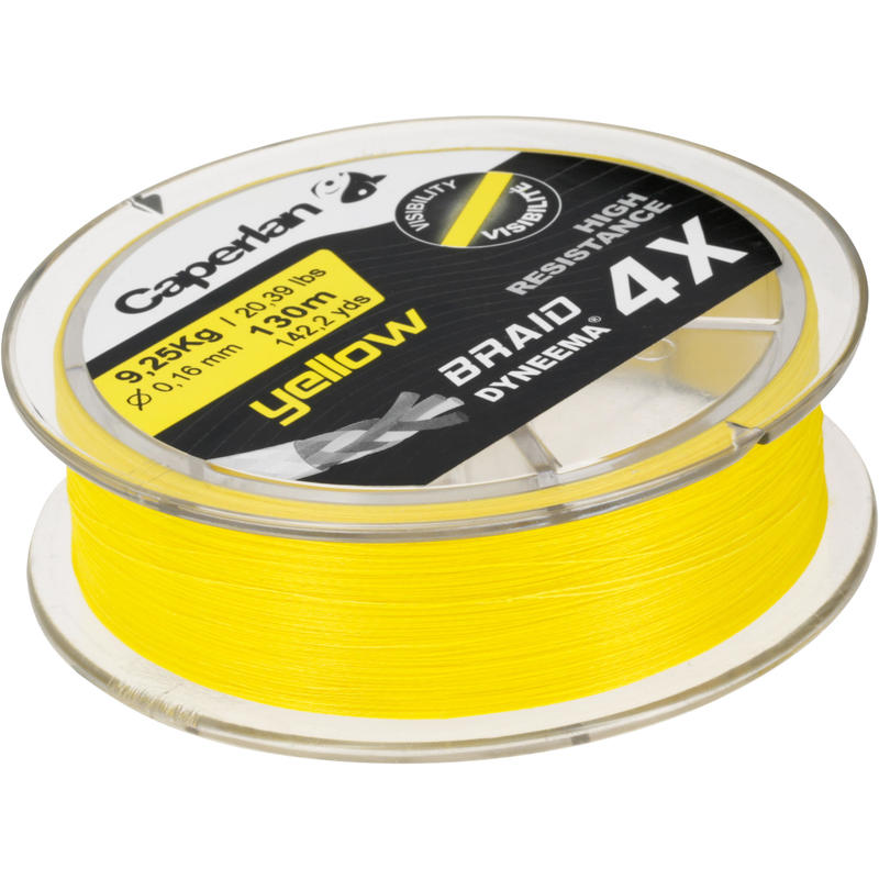 TRENZA DE PESCA BRAID 4 X YELLOW 130 m. TRENZA DE PESCA BRAID 4 X YELLOW 130 m.