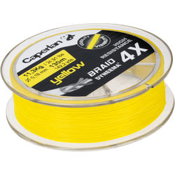 TRESSE PÊCHE BRAID TX4 JAUNE 130 M