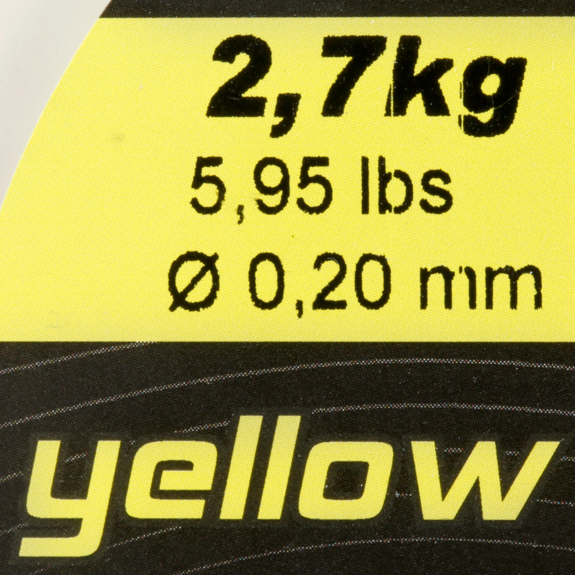 Fishing line abrasion yellow 1000m 2/23