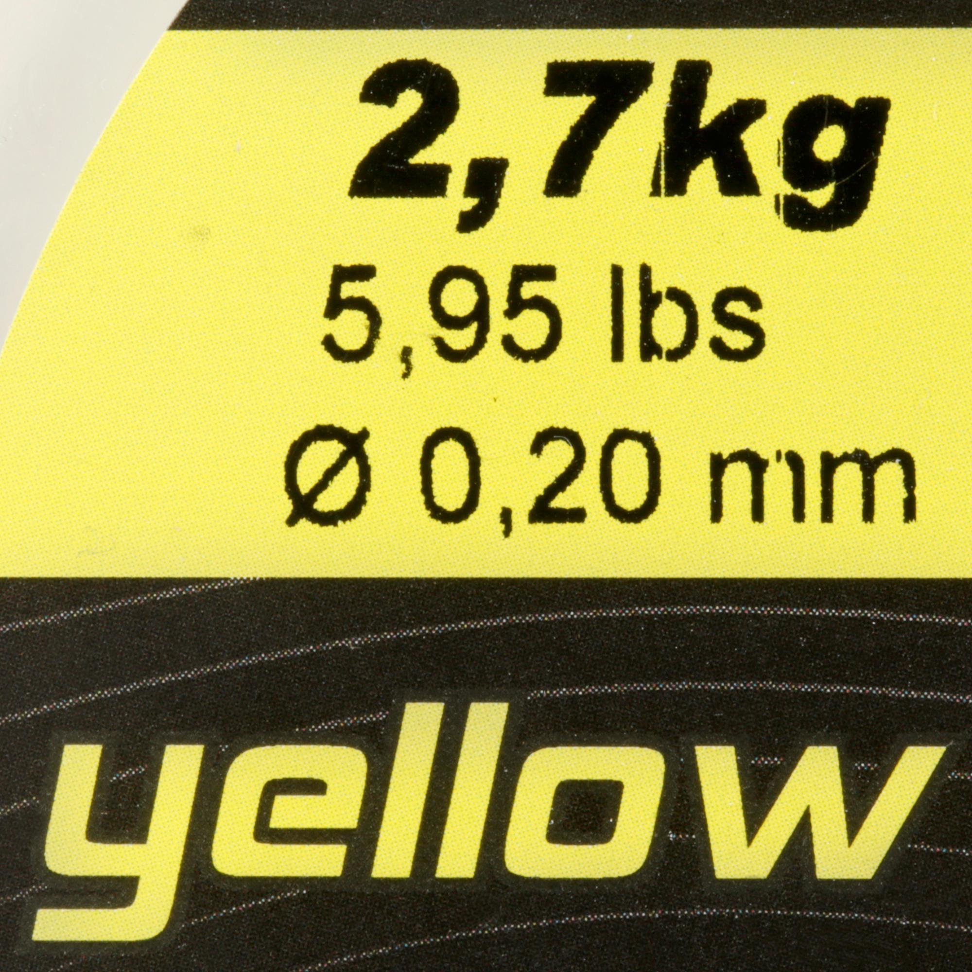 Fishing line abrasion yellow 1000m