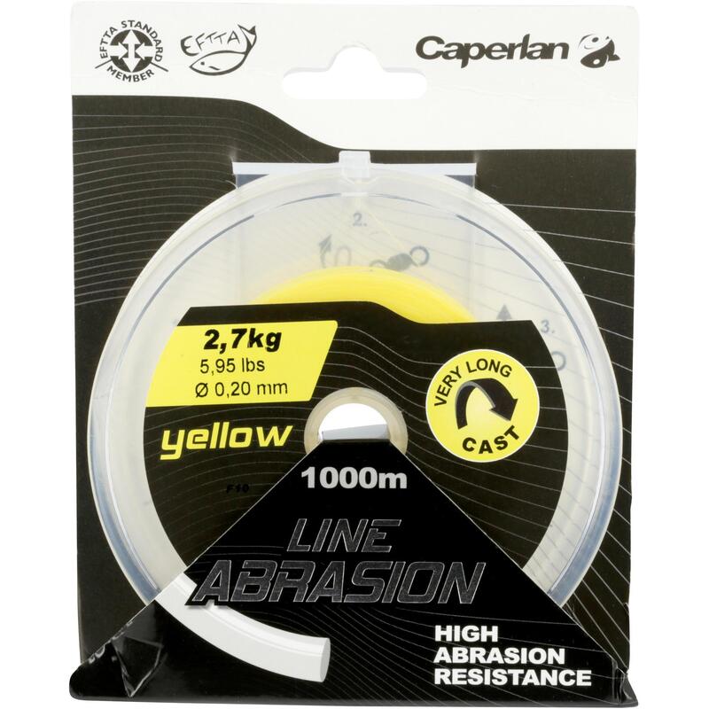 Fil de pêche line abrasion yellow 1000m