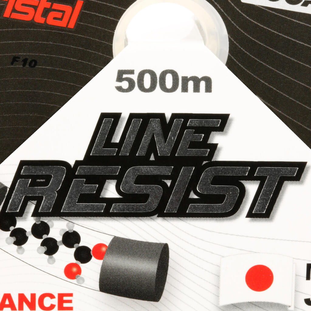 Makšķeraukla makšķerēšanai jūrā “Line Resist Cristal”, 500 m