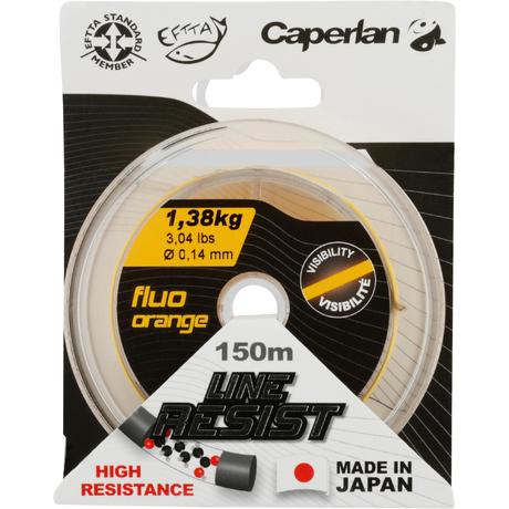 SEDAL LINE RESIST FLUO NARANJA 150 m | Caperlan