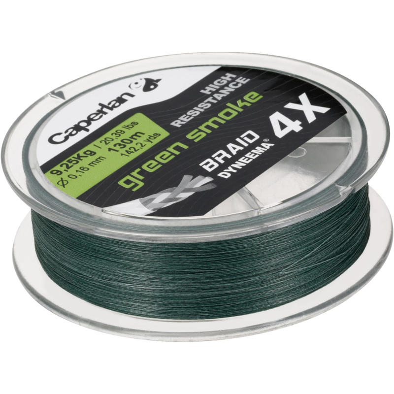 HILO LÍNEA DE PESCA BRAID 4 X GREEN SMOKE 130 m. HILO LÍNEA DE PESCA BRAID 4 X GREEN SMOKE 130 m.