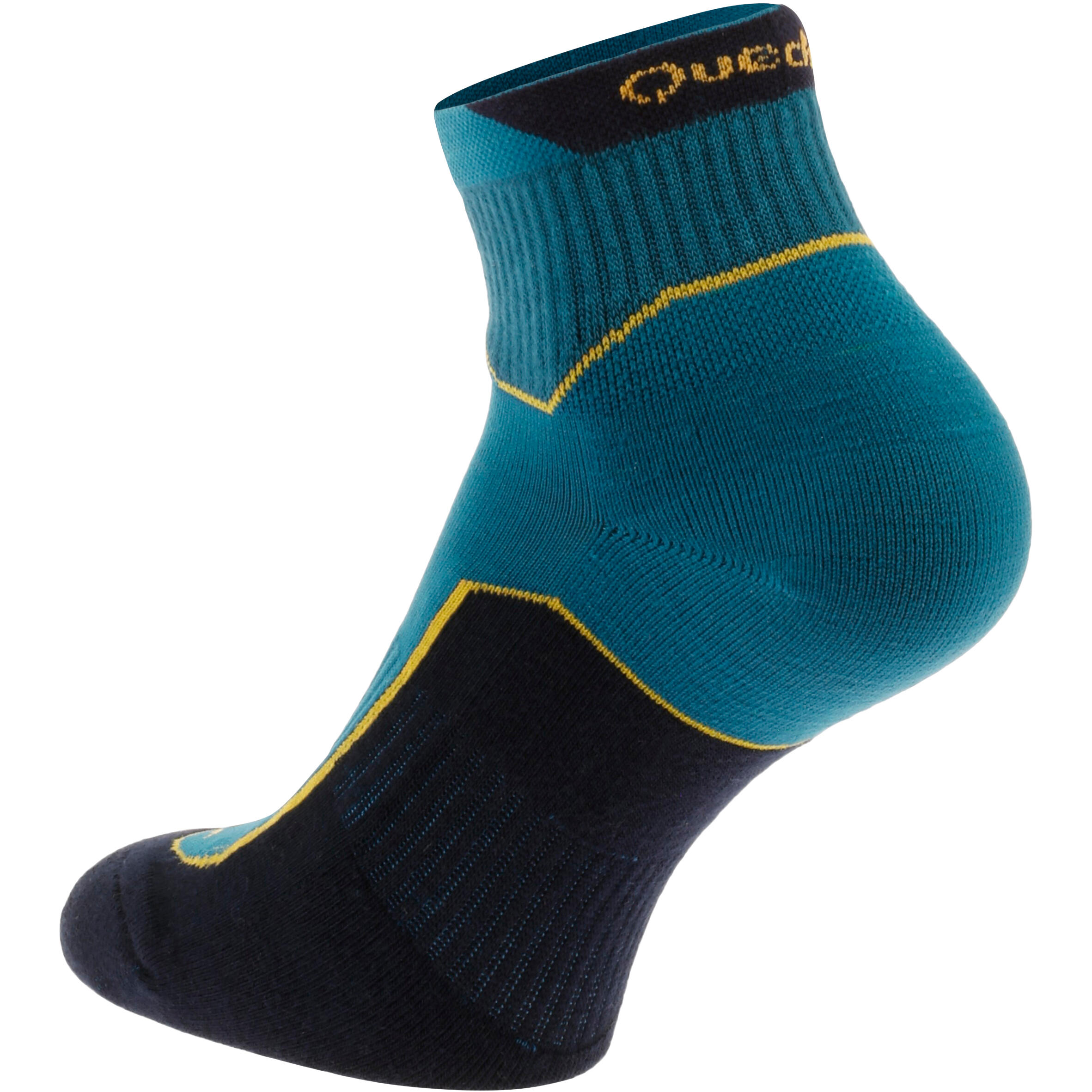 2 pairs of adult’s medium Arpenaz 100 hiking socks - Blue 4/7