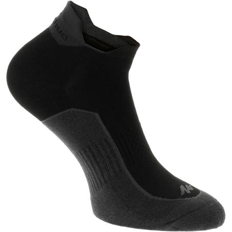 Country walking socks - NH500 Low - X2 pairs - black