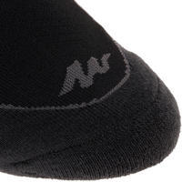 Country walking socks - NH500 Low - X2 pairs - black
