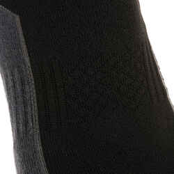 Country walking socks - NH500 Low - X2 pairs - black