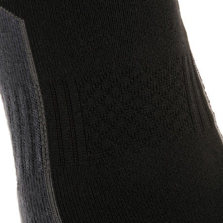 Country walking socks - NH500 Low - X2 pairs - black