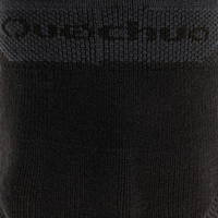 Country walking socks - NH500 Low - X2 pairs - black