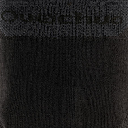 Country walking socks - NH500 Low - X2 pairs - black