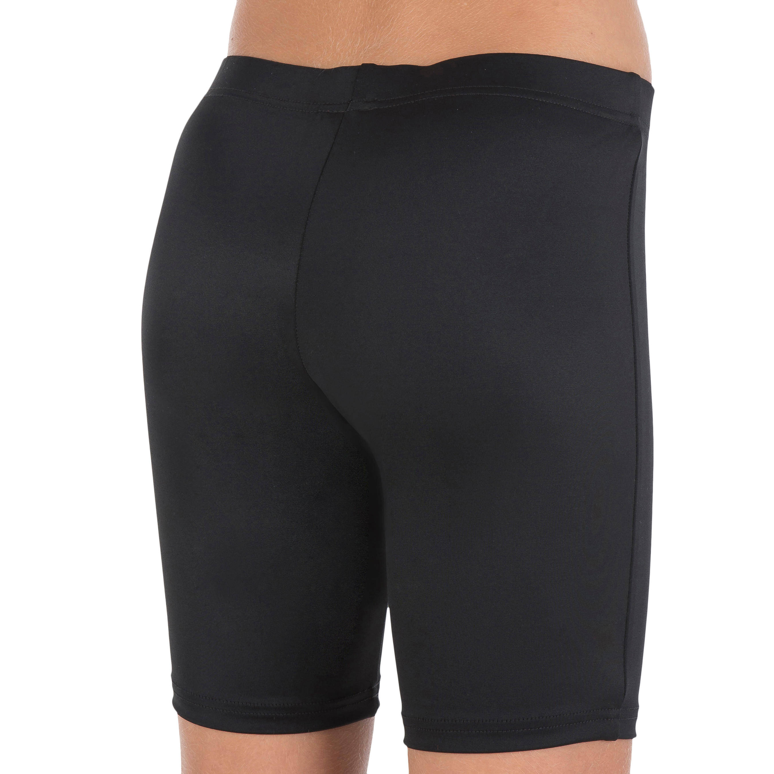 Girls Swimming Shorts Black Quick-Dry & Flexible Fit -  4