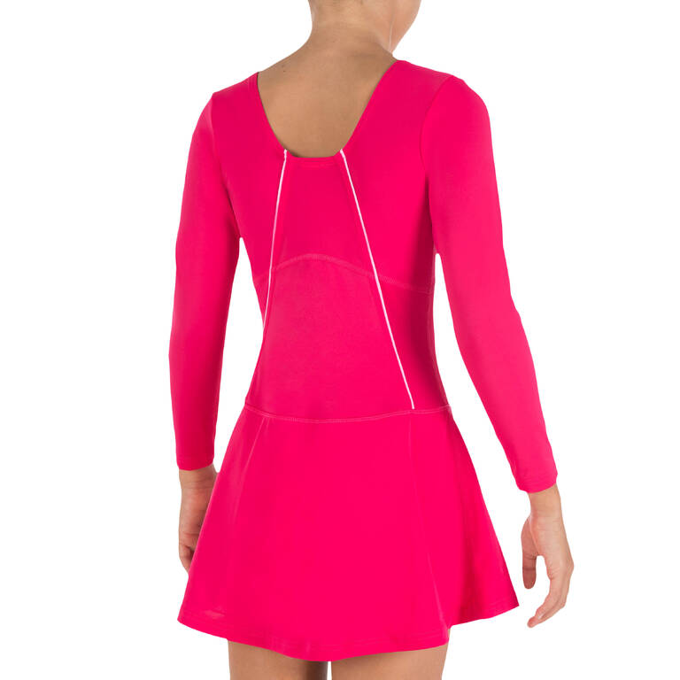 Audrey Sleeve girls' swimsuit - pink