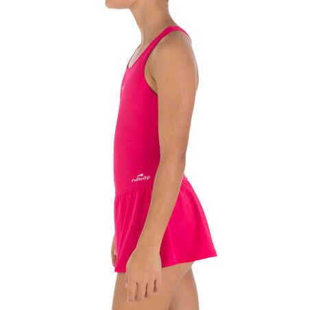 Girls' One-Piece Swimsuit Leony Skirt - Pink