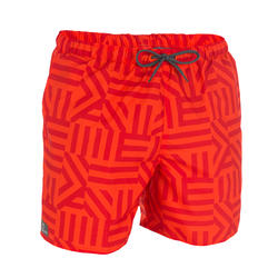Short de bain court homme Hendaia PB Brick rouge