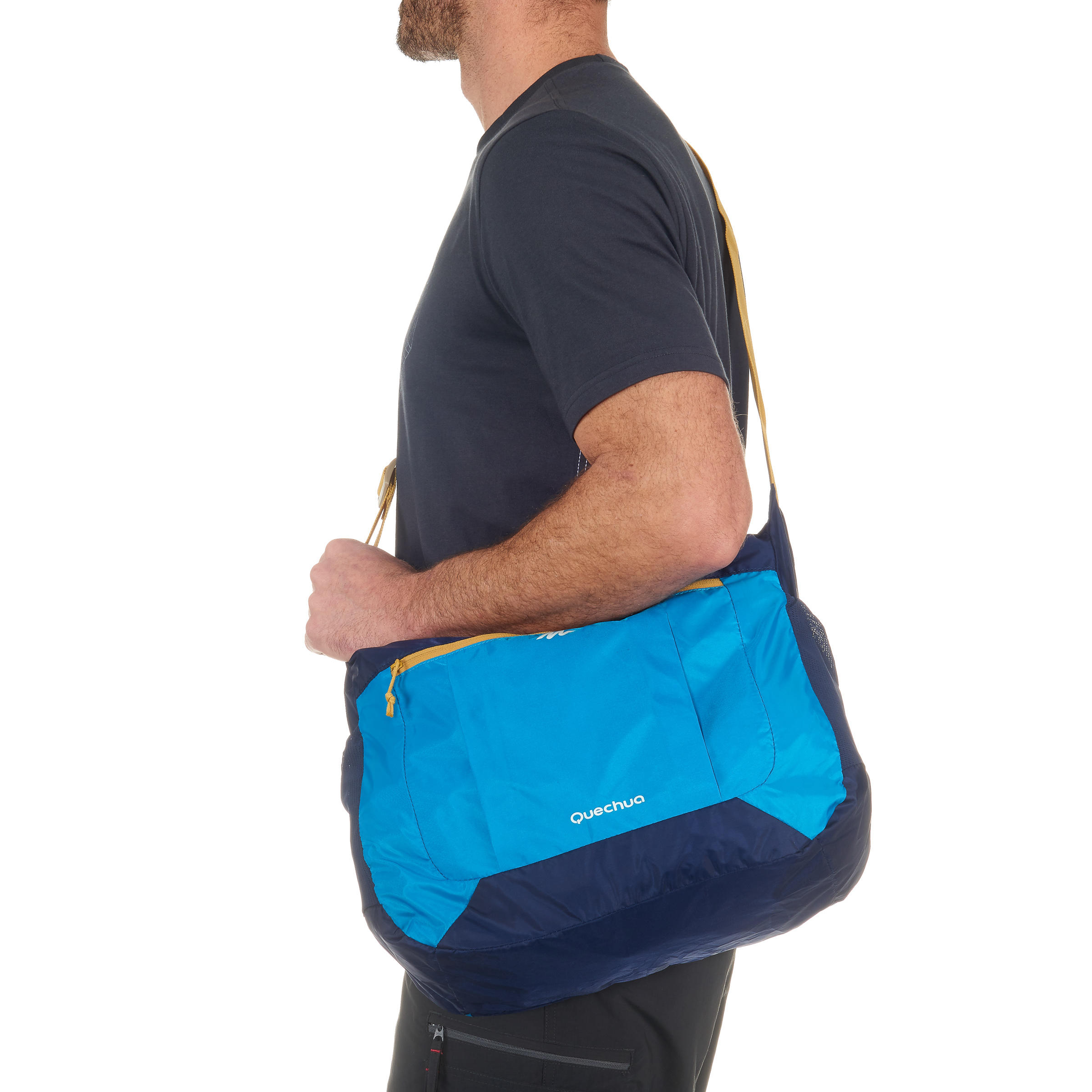 Bolso terciado TRAVEL ultracompacto azul - Decathlon