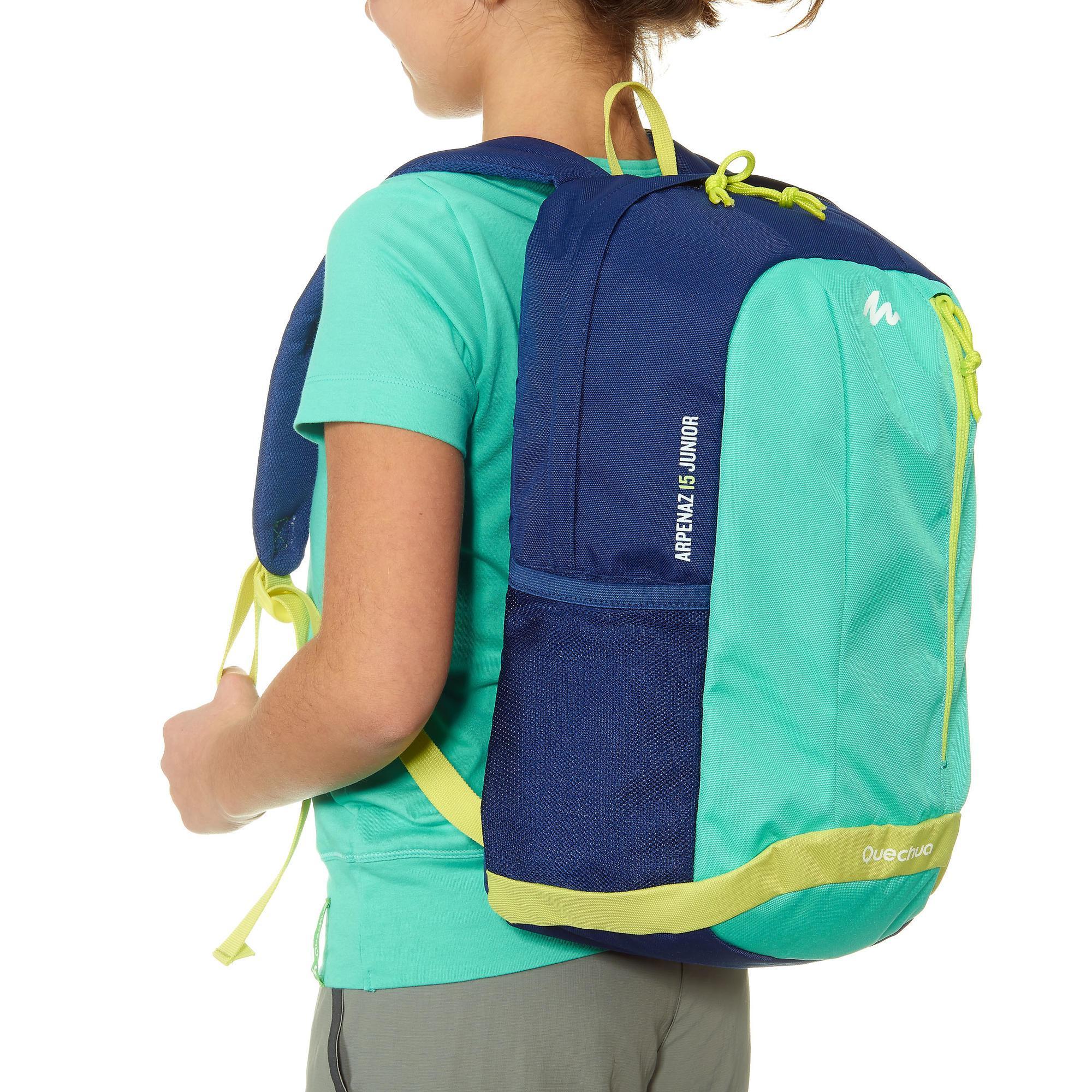 quechua 15 ltrs blue rucksack