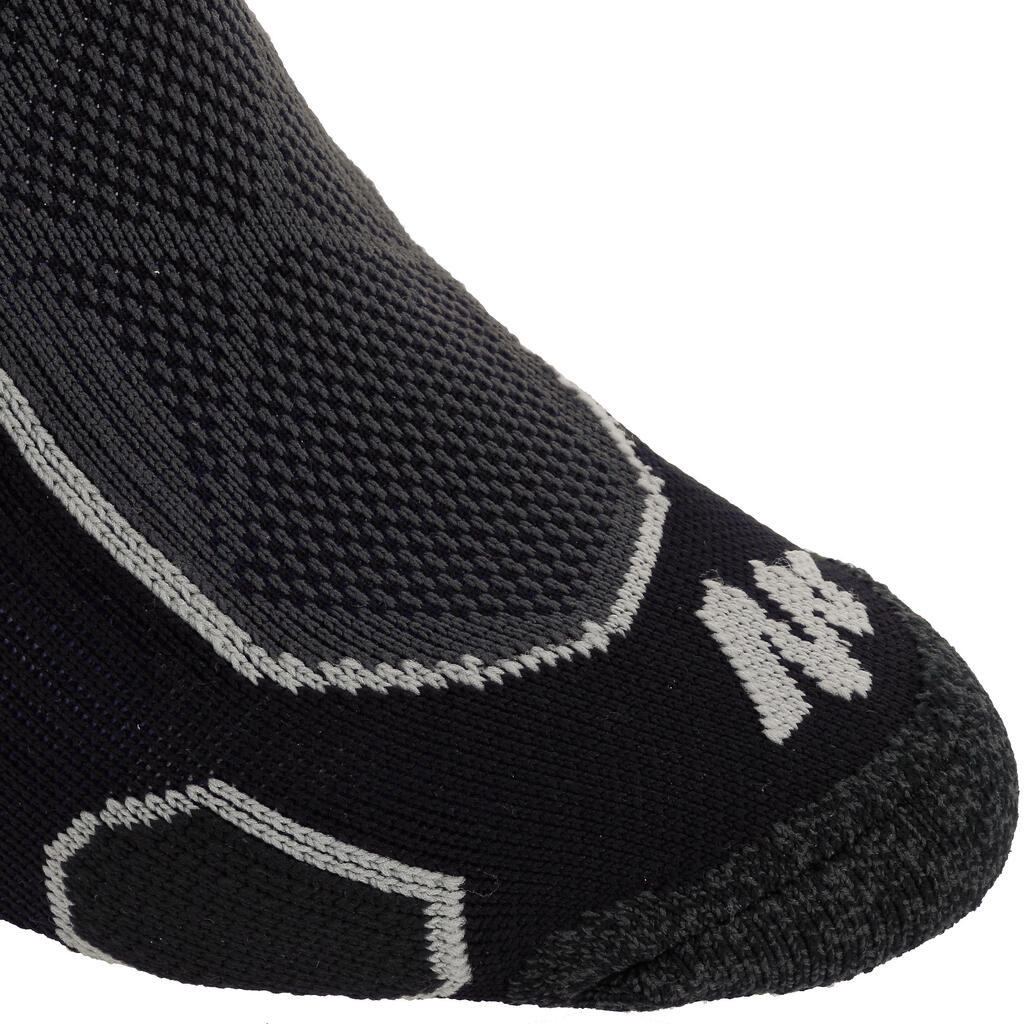 Mid-Length Walking Socks 2 Pairs - Black