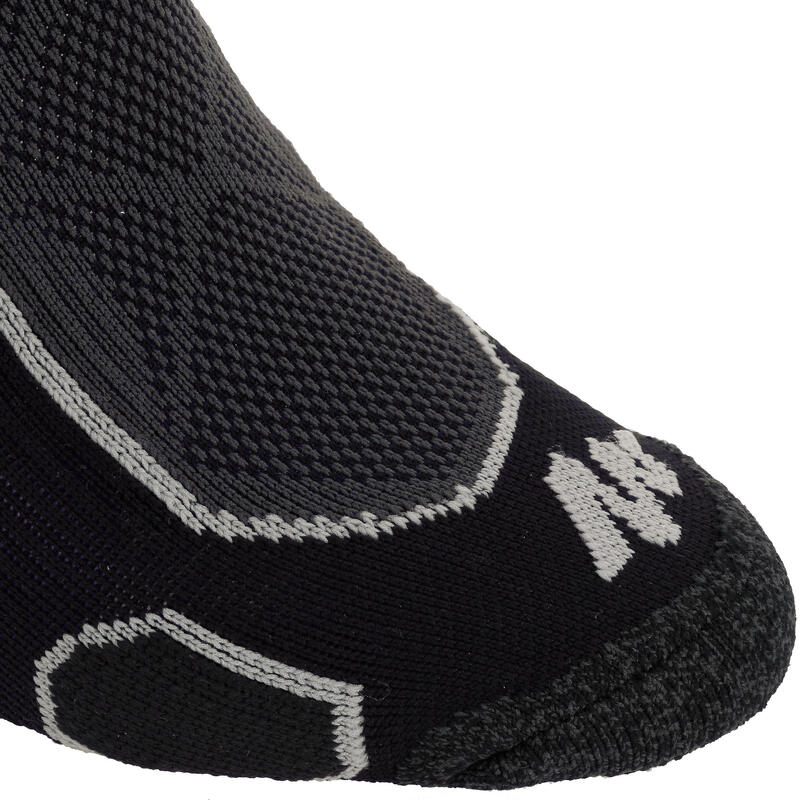 Chaussettes de randonnée montagne tiges mid. 2 paires Forclaz 500 noir