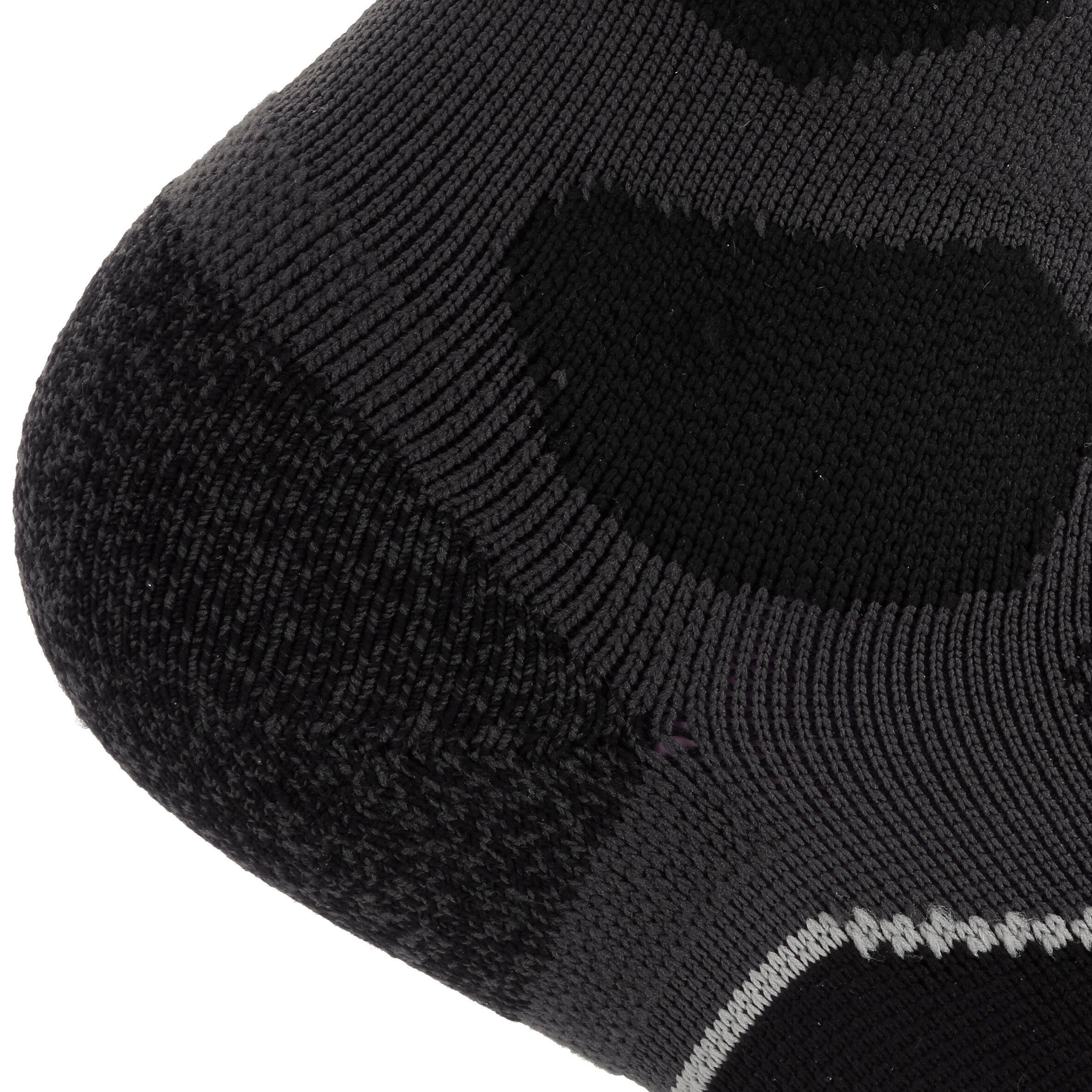 Mid-Length Mountain Hiking Socks. Forclaz 500 2 pairs - Black -  5