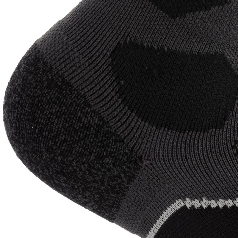 Chaussettes de randonnée montagne tiges mid. 2 paires Forclaz 500 noir