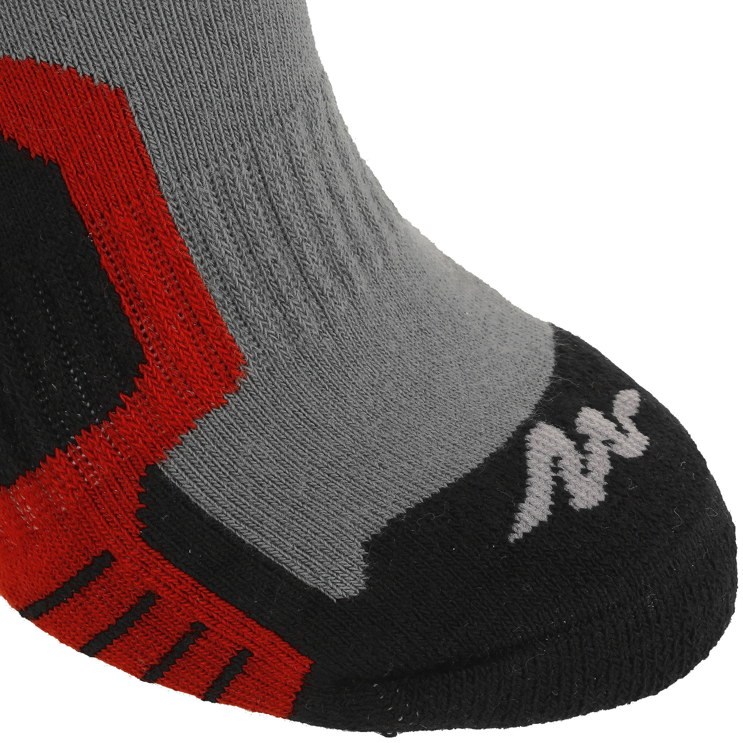 2 pairs of children’s high length mountain hiking crossocks - Red 5/7