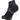 Mid-Length Mountain Hiking Socks. Forclaz 500 2 pairs - Black