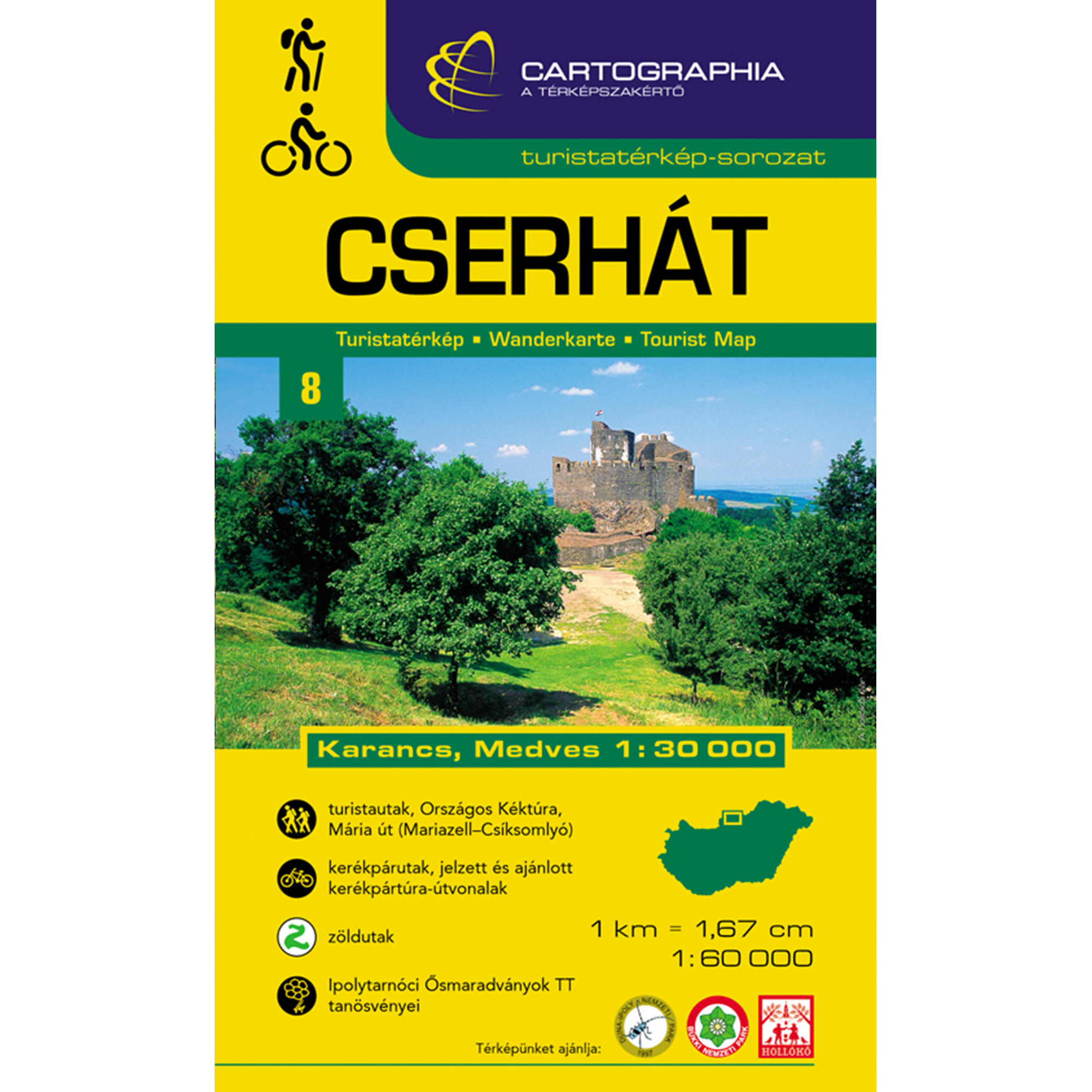 Cserhát (+Karancs, Medves) turistatérkép Cartographia akciós termékkép 1