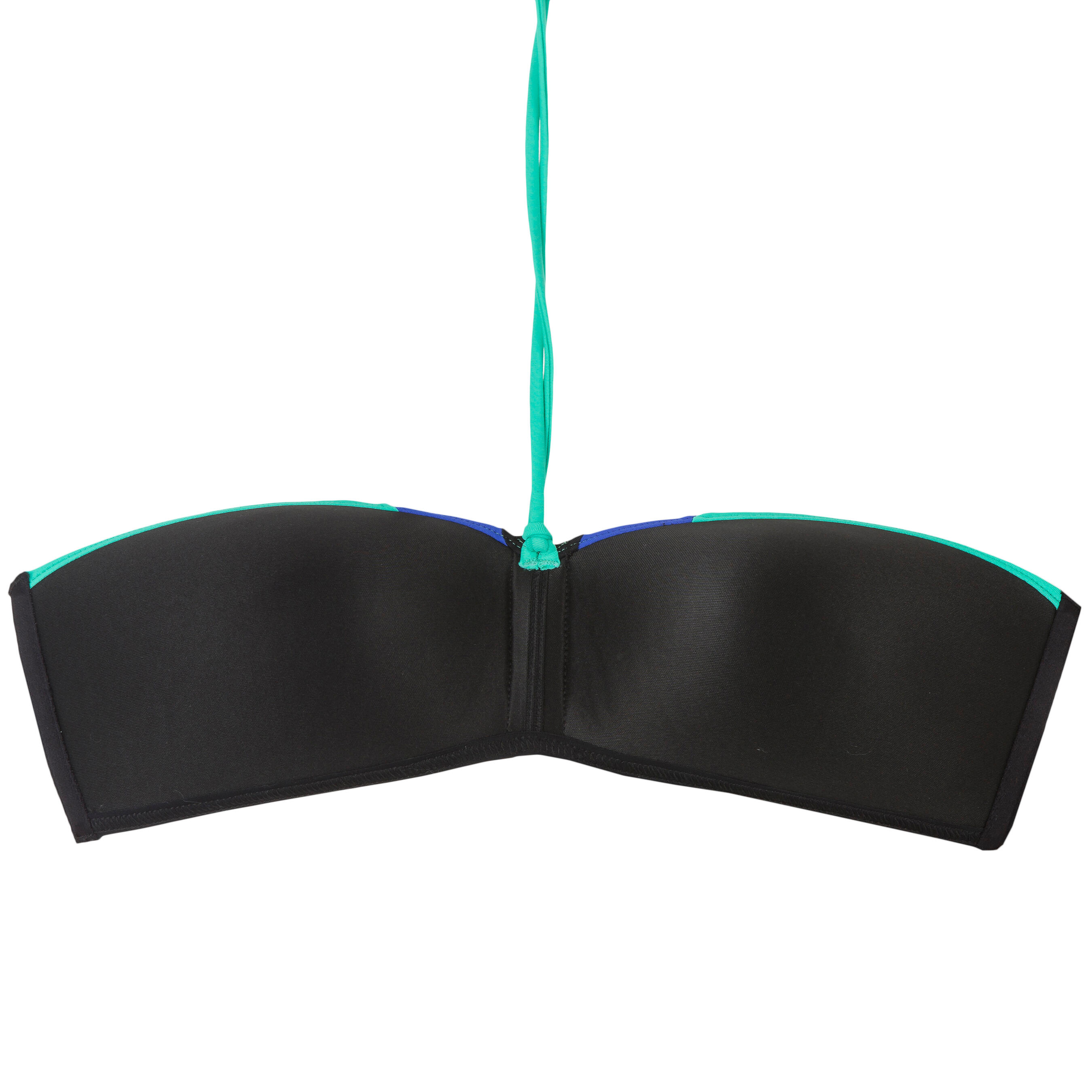 Laeti Colour Block Women's Bandeau Swimsuit With Fixed Padded Cups 11/13