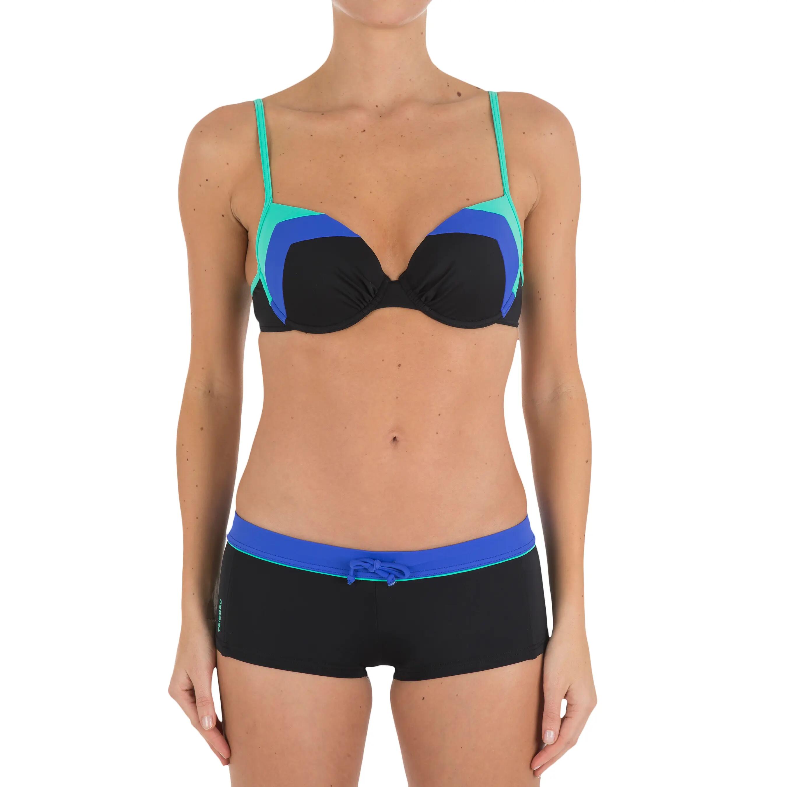 Vaiana Colour Block Women'S Shorty Swimsuit Bottoms With Drawstring 9/11