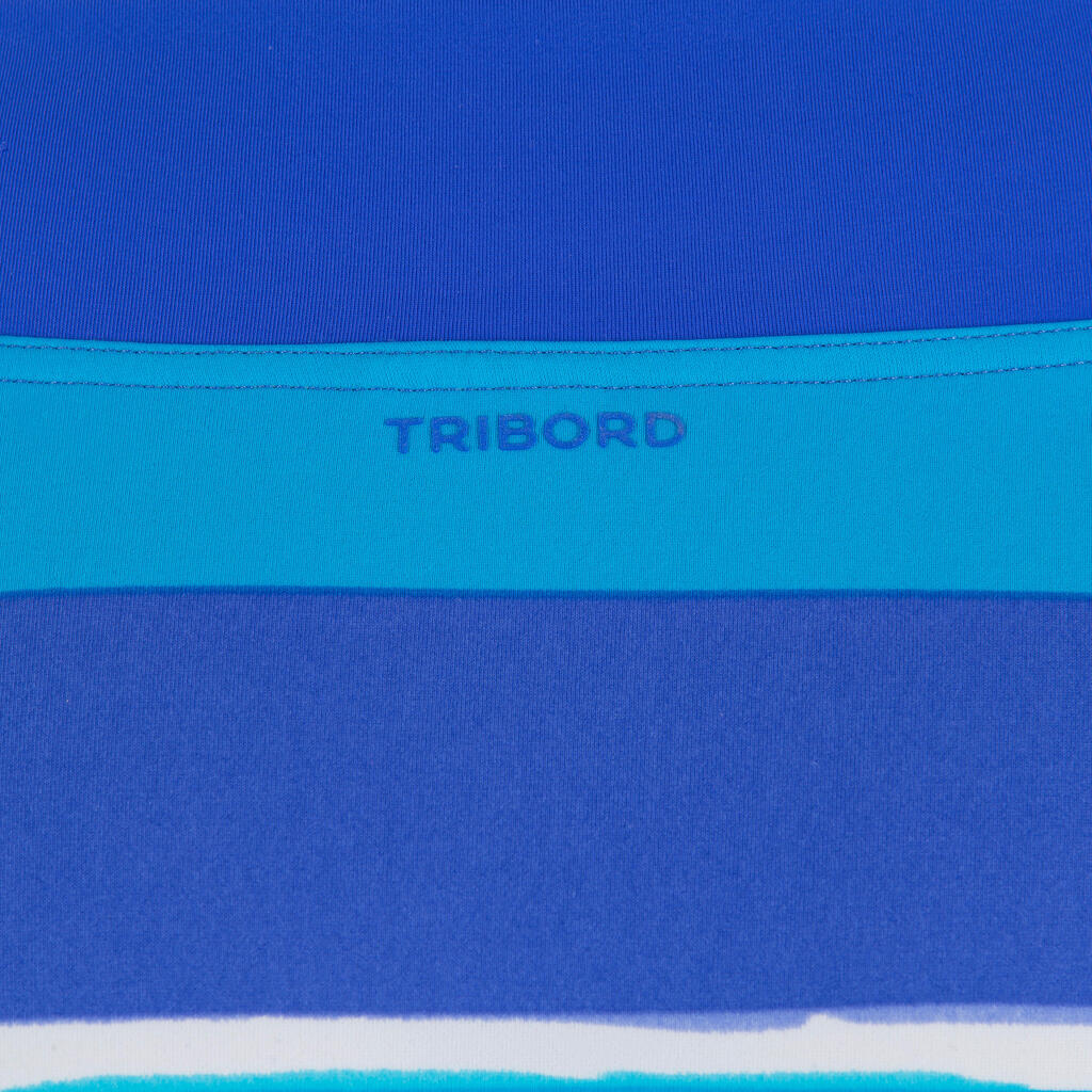 Bas de maillot de bain femme culotte NAO MOANA vert taille haute avec revers