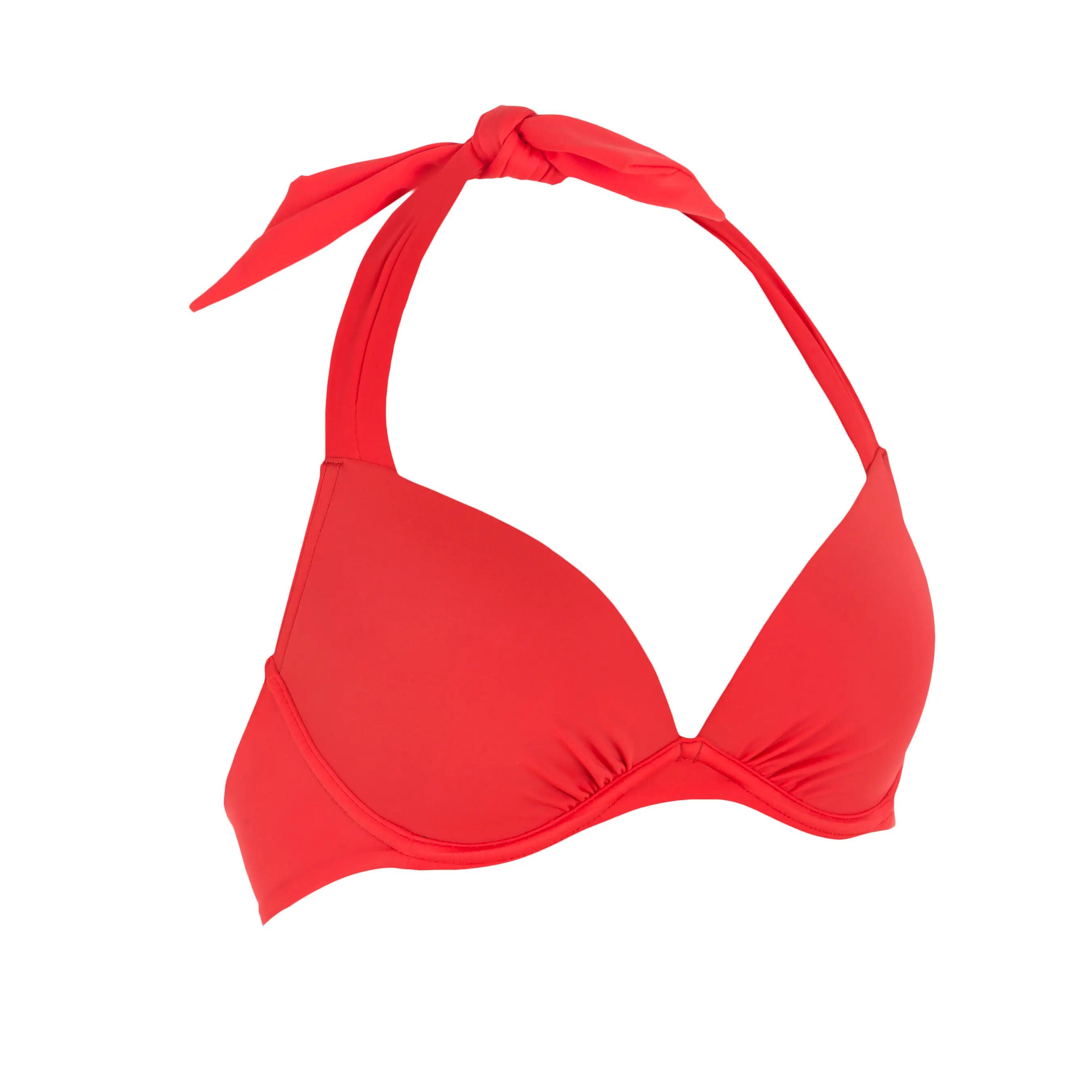 Haut de maillot de bain femme push up ELENA ROUGE sur basque , avec armatures 2/13
