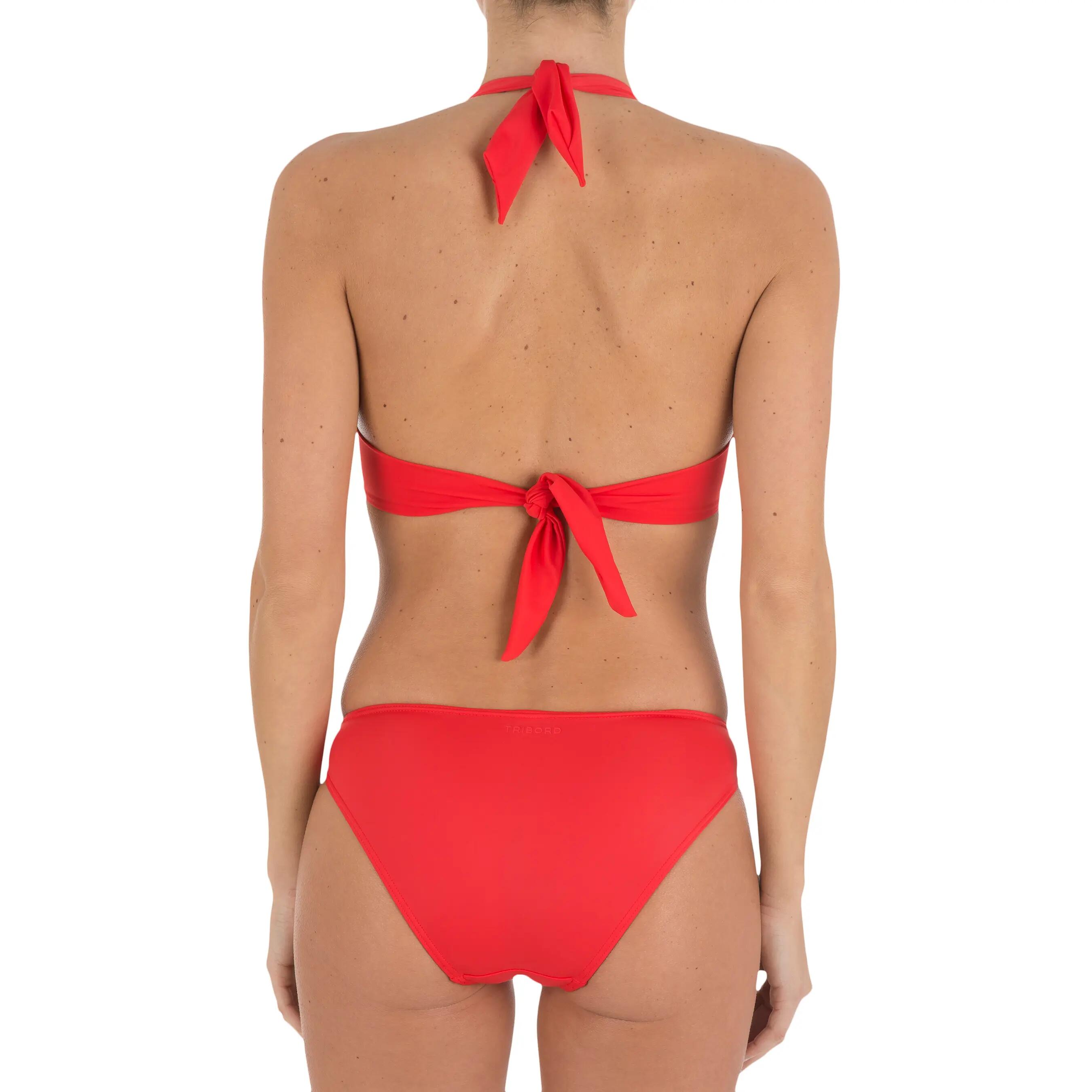 Haut de maillot de bain femme push up ELENA ROUGE sur basque , avec armatures 8/13