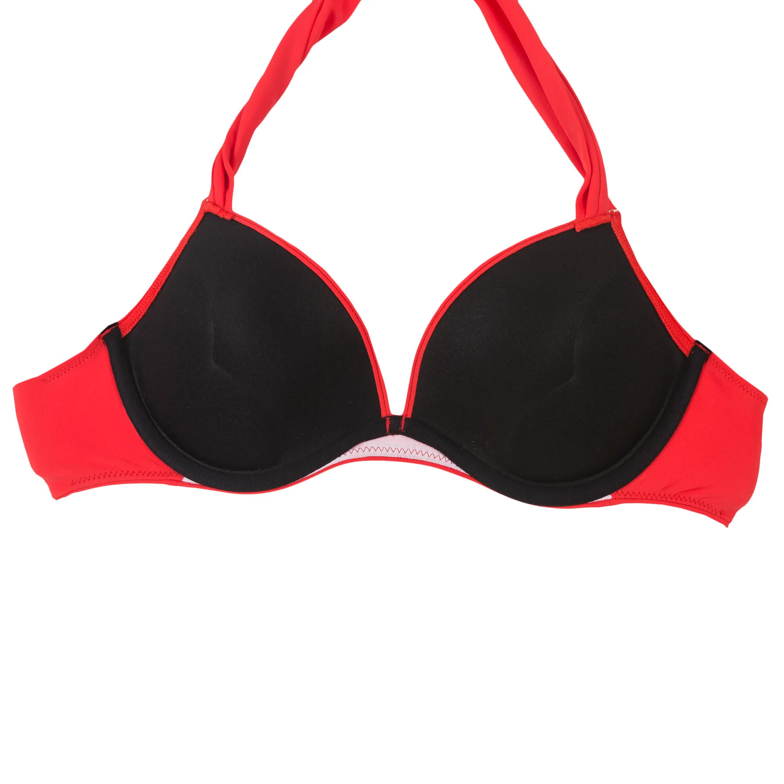 Haut de maillot de bain femme push up ELENA ROUGE sur basque , avec armatures 11/13