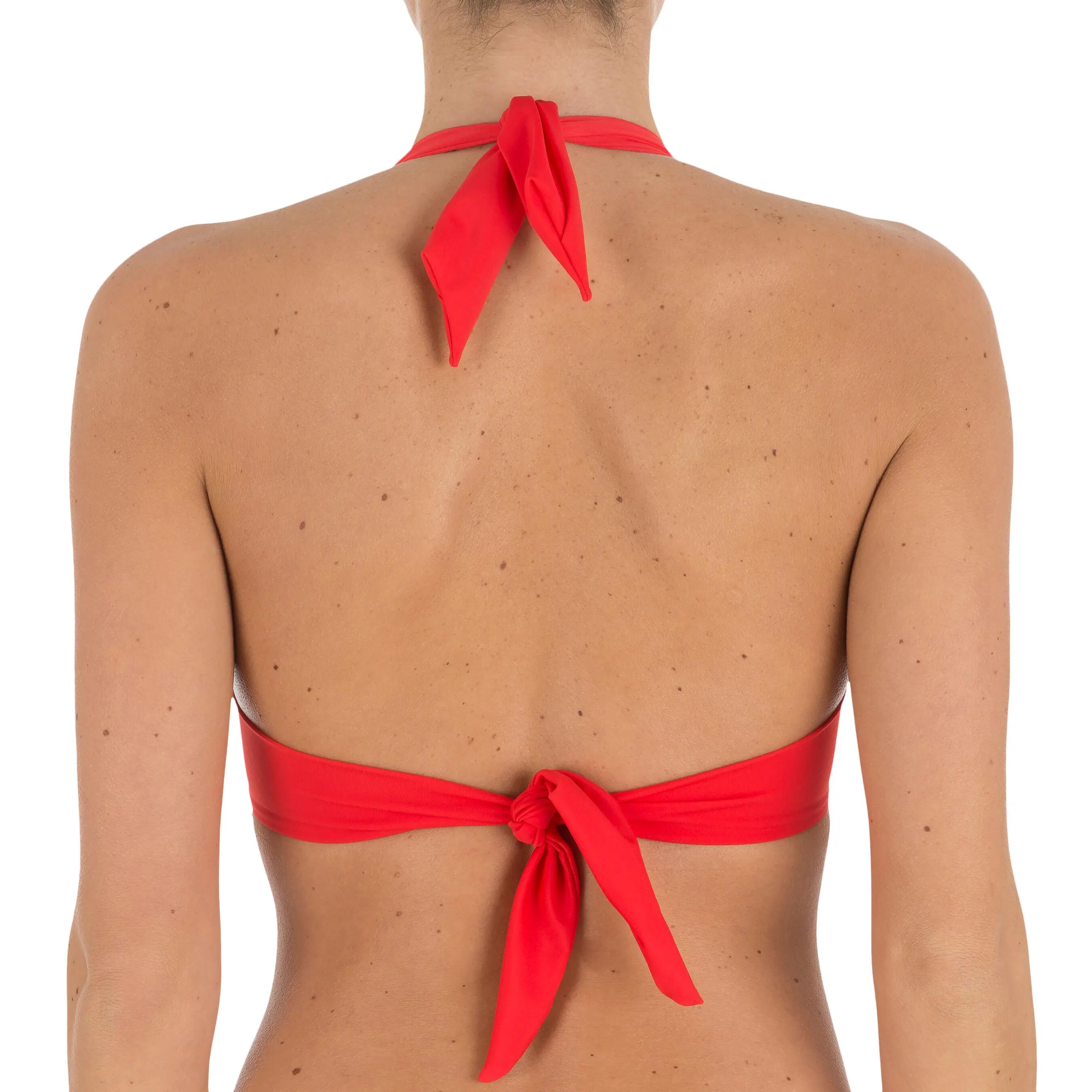 Haut de maillot de bain femme push up ELENA ROUGE sur basque , avec armatures 3/13