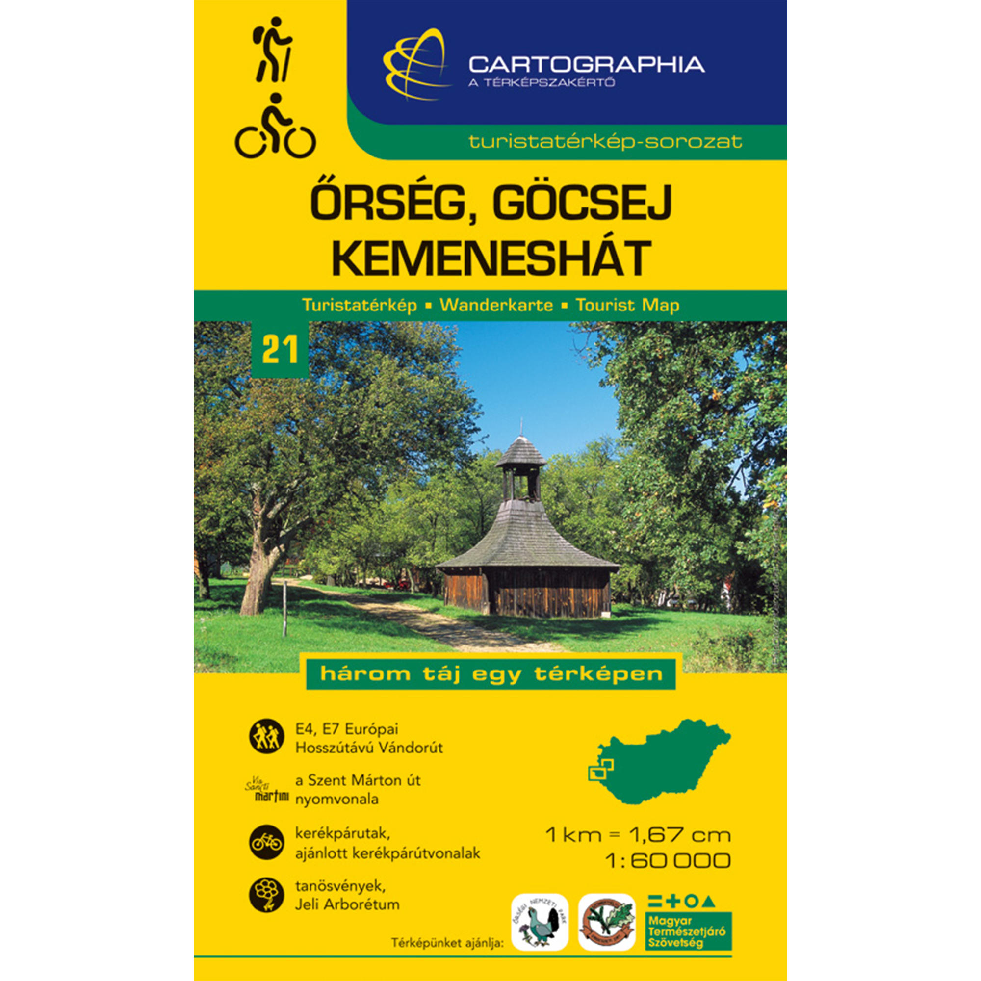 Őrség, Göcsej és Kemeneshát (Alpokalja) turistatérkép, Cartographia akciós termékkép 1