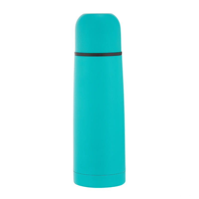Insulated stainless steel hiking bottle 0.4 litre - Green