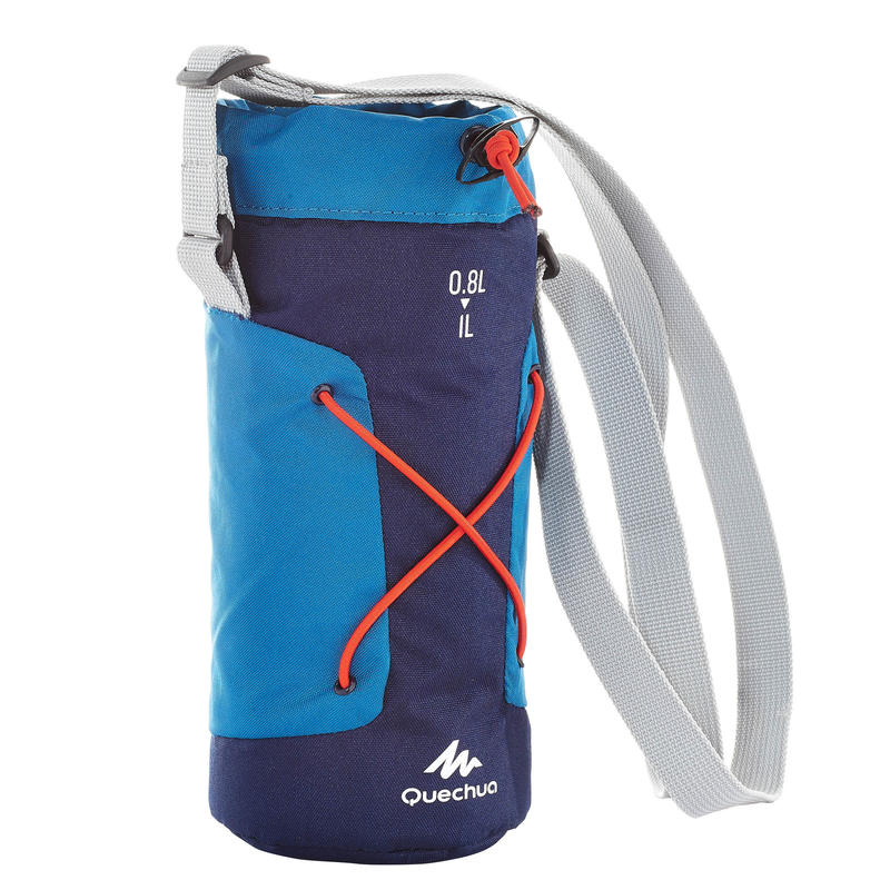 Housse isotherme pour gourde randonnée 0,75 à 1 litre bleu Housse isotherme pour gourde randonnée 0,75 à 1 litre bleu