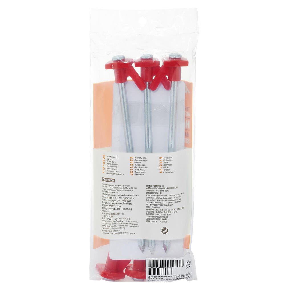 Pack of 6 Tent Pegs