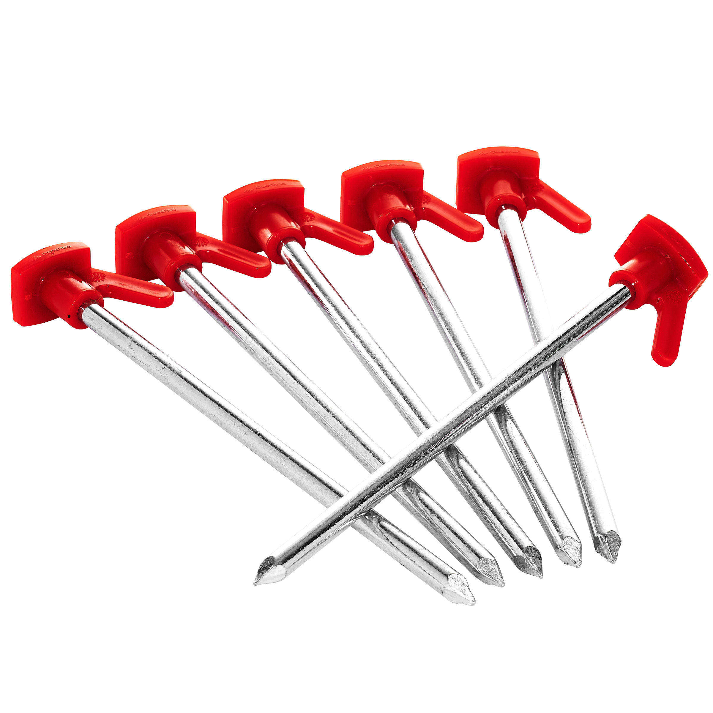 Camping TENT PEGS - 6 - HARD GROUND -  4
