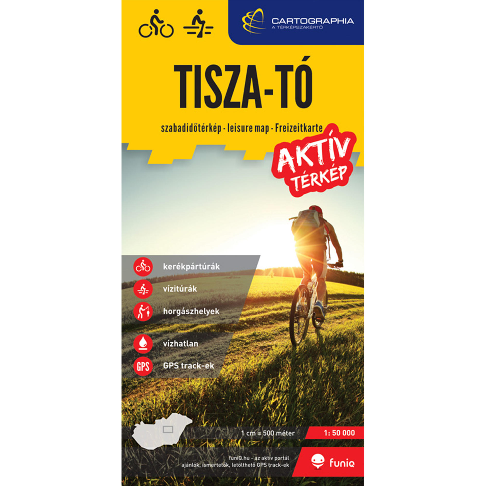 Tisza-tó aktív térkép Cartographia akciós termékkép 1