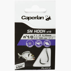 Hameçons montés pêche SN HOOK fluoro daurade